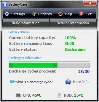 برنامج BatteryCare