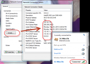 Share Internet from 3G modem by using MikroTik router