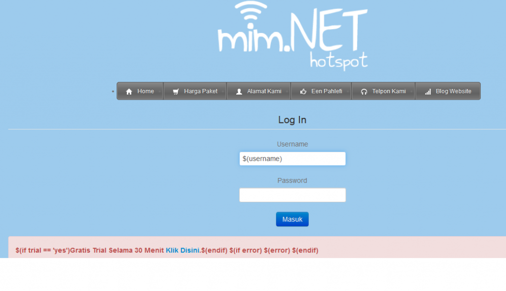 hotspot mim.net samarinda