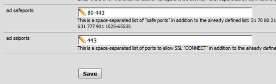 ACL Safeports and ACL SSLPorts