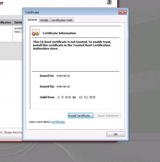 Windows 7 certificate properties dialog