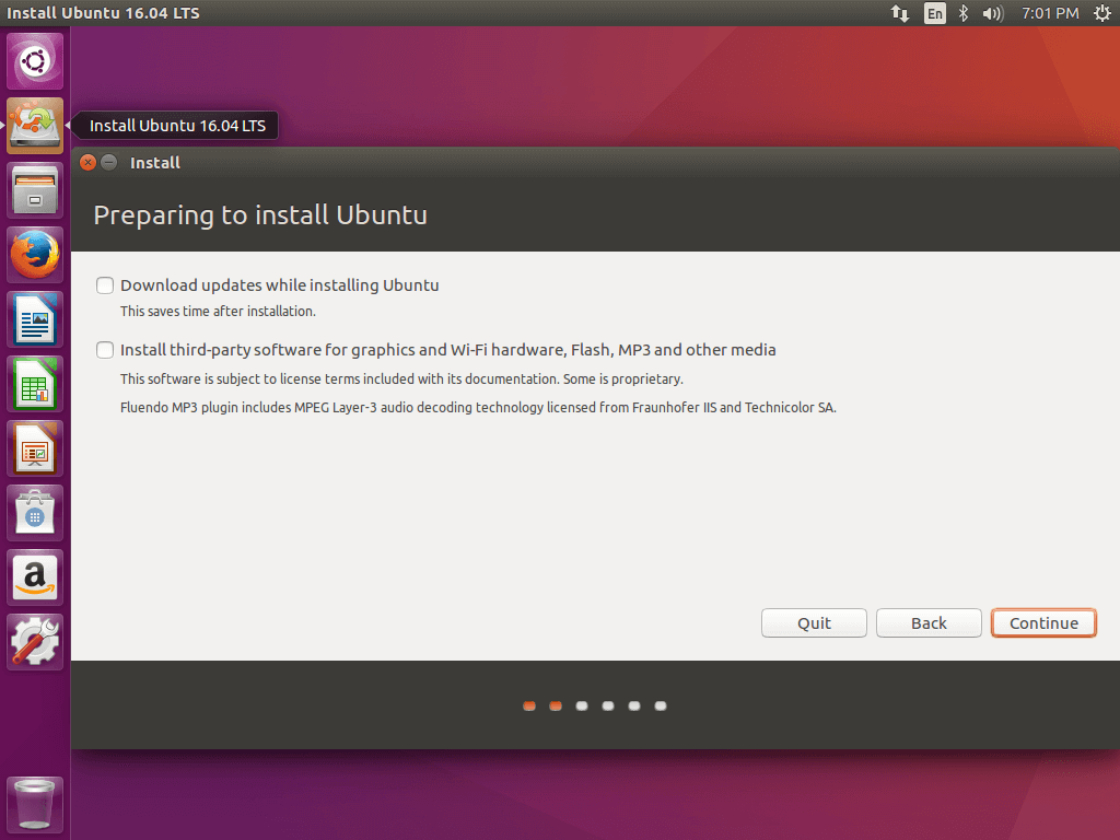 Preparing Ubuntu 16.04 Installation