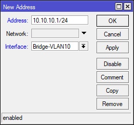  Assign a Subnet to the New Bridge