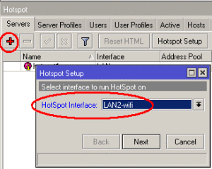 Create HOTSPOT on LAN2-wifi interface